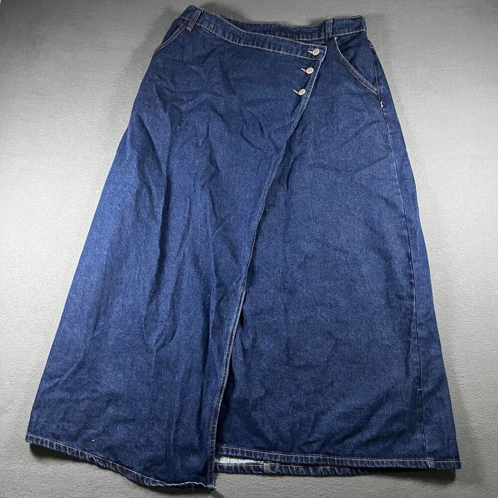 Shein Women's Navy and Blue Skirt